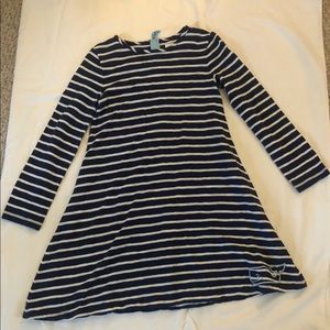 Vineyard Vine Blue and White Long Striped Dress